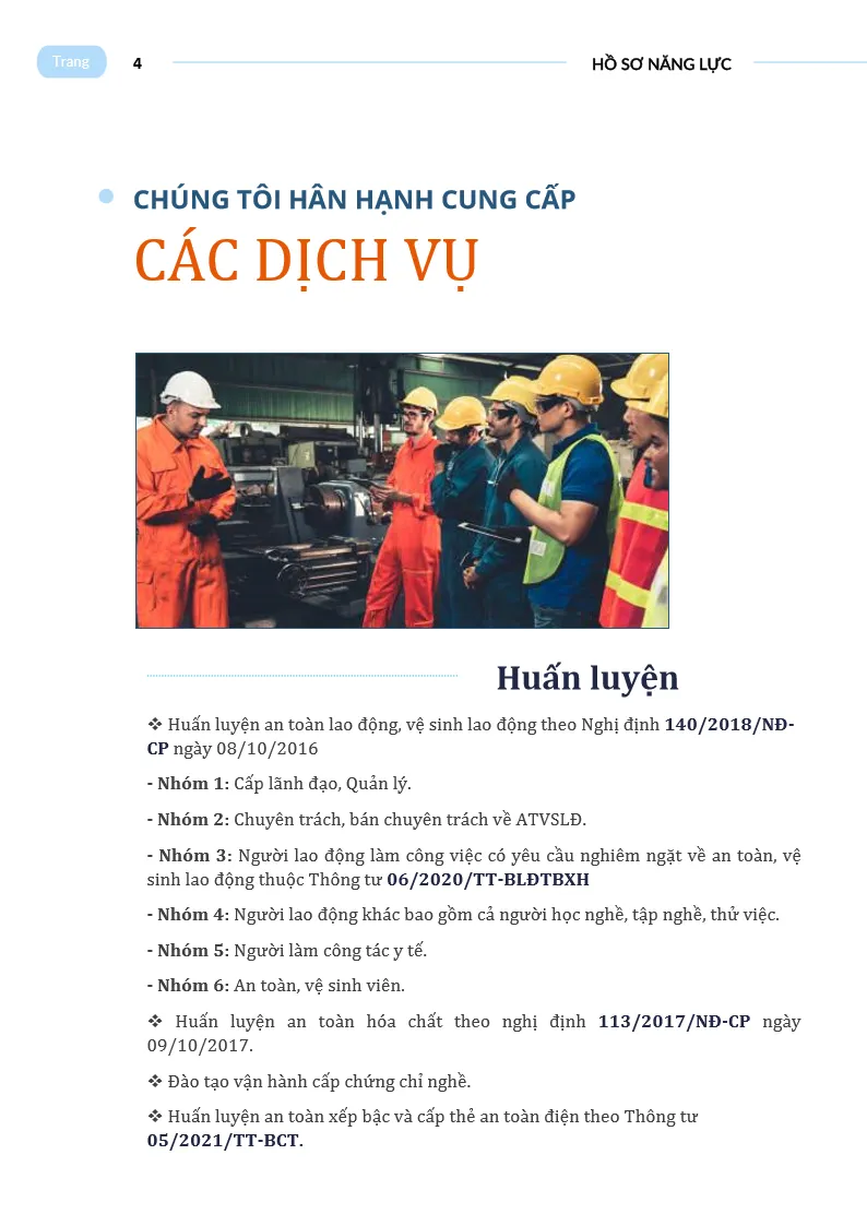 Hồ sơ năng lực công ty - Trang 4
